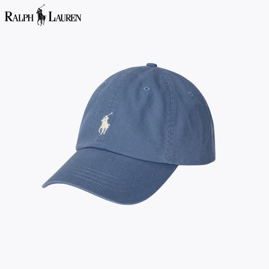 RL Cotton Chino Ball Cap RL Cotton Chino Ball Cap Slate Crown Capri Blue 