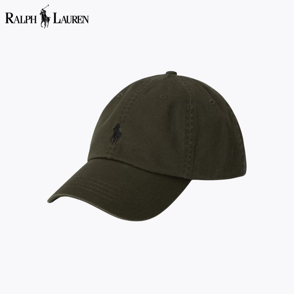 RL Cotton Chino Ball Cap RL Cotton Chino Ball Cap Slate Crown Olive 