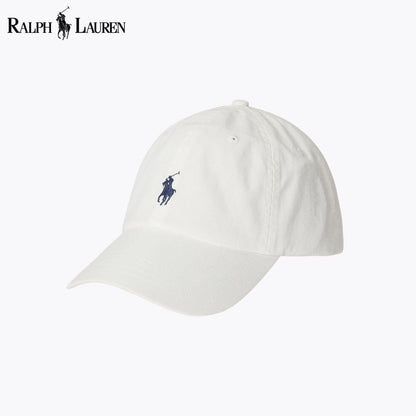 RL Cotton Chino Ball Cap RL Cotton Chino Ball Cap Slate Crown White 