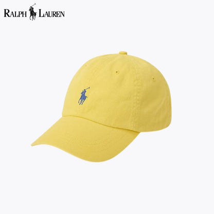 RL Cotton Chino Ball Cap RL Cotton Chino Ball Cap Slate Crown Yellow 