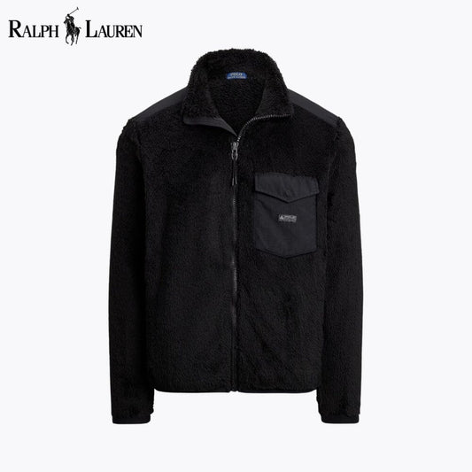 RL Curly Pile Fleece Jacket RL Curly Pile Fleece Jacket Slate Crown Black S 
