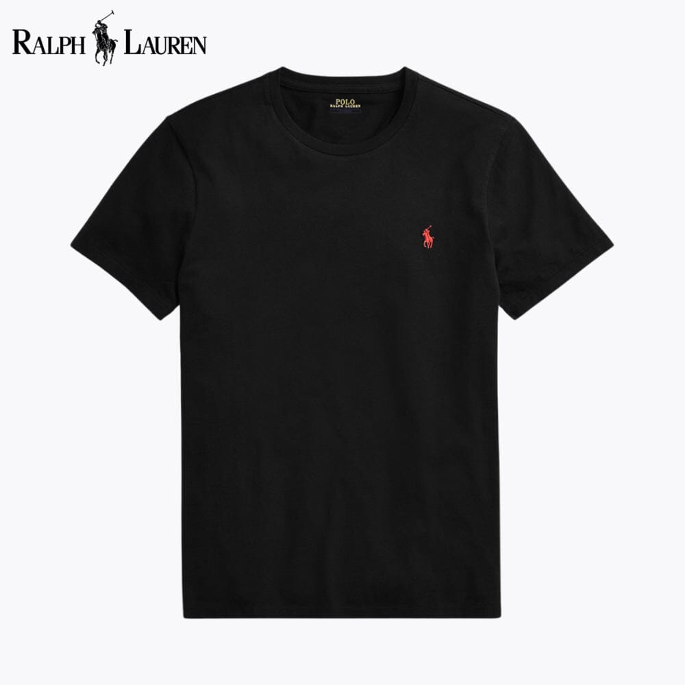 RL Custom Slim Fit Jersey Crewneck T-Shirt RL Custom Slim Fit Jersey Crewneck T-Shirt Slate Crown Black S 