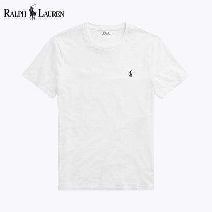 RL Custom Slim Fit Jersey Crewneck T-Shirt RL Custom Slim Fit Jersey Crewneck T-Shirt Slate Crown White S 