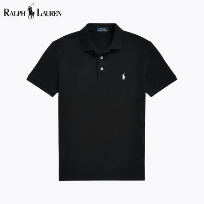 RL Custom Slim Fit Stretch Mesh Polo Shirt RL Custom Slim Fit Stretch Mesh Polo Shirt Slate Crown Black S 