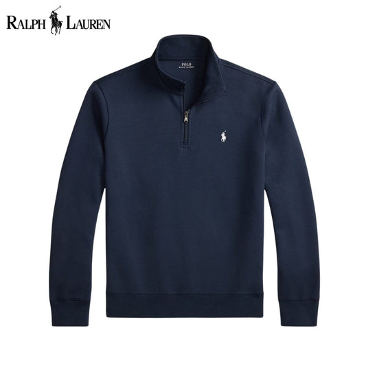 RL Double-Knit Mockneck Pullover RL Double-Knit Mockneck Pullover Slate Crown Aviator Navy S 