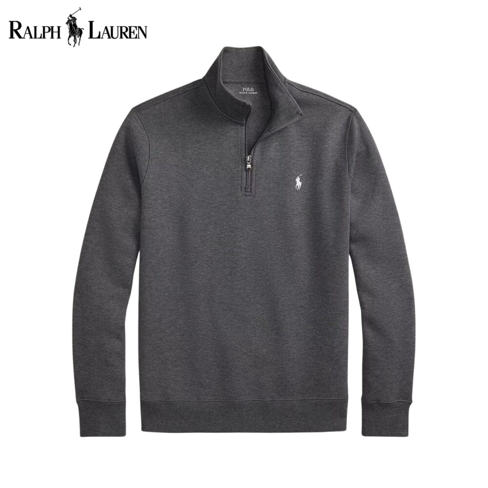 RL Double-Knit Mockneck Pullover RL Double-Knit Mockneck Pullover Slate Crown Barclay Heather S 