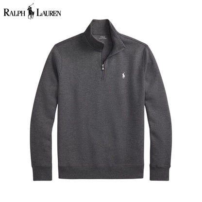 RL Double-Knit Mockneck Pullover RL Double-Knit Mockneck Pullover Slate Crown Barclay Heather S 