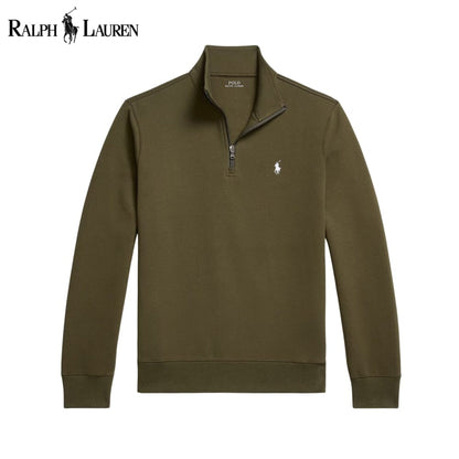 RL Double-Knit Mockneck Pullover RL Double-Knit Mockneck Pullover Slate Crown Olive S 