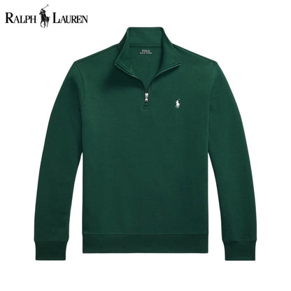 RL Double-Knit Mockneck Pullover RL Double-Knit Mockneck Pullover Slate Crown Pine Green S 