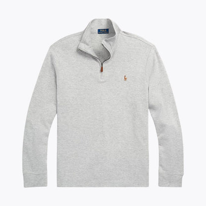 RL Estate-Rib Quarter-Zip Pullover RL Estate-Rib Quarter-Zip Pullover Slate Crown Andover Heather S 