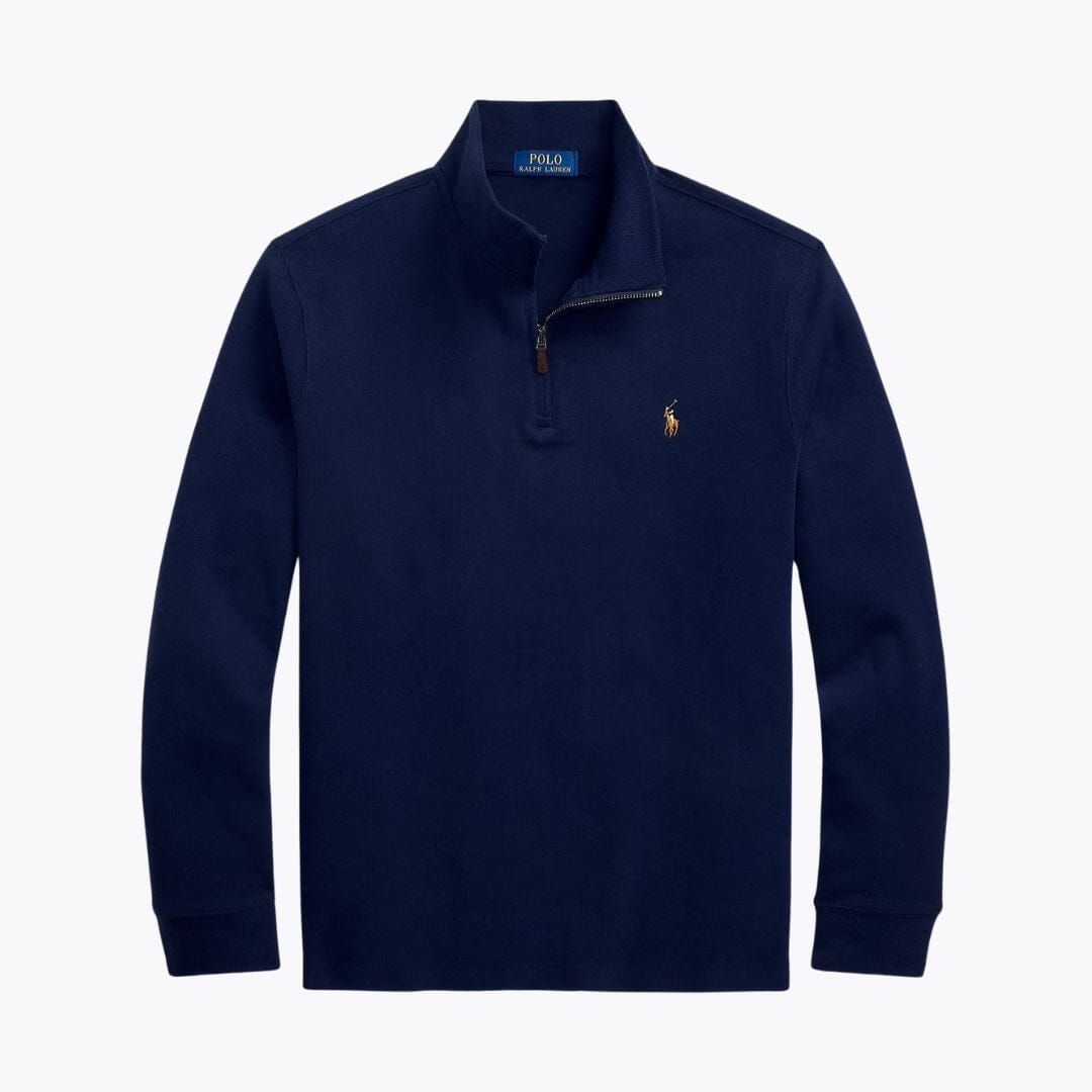 RL Estate-Rib Quarter-Zip Pullover RL Estate-Rib Quarter-Zip Pullover Slate Crown Cruise Navy S 