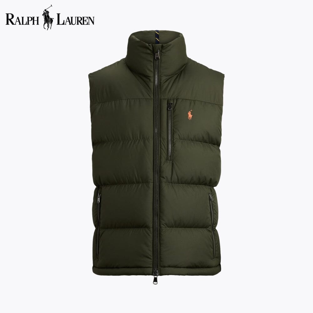 RL Gorham Down Gilet RL Gorham Down Gilet Slate Crown Olive Green S 