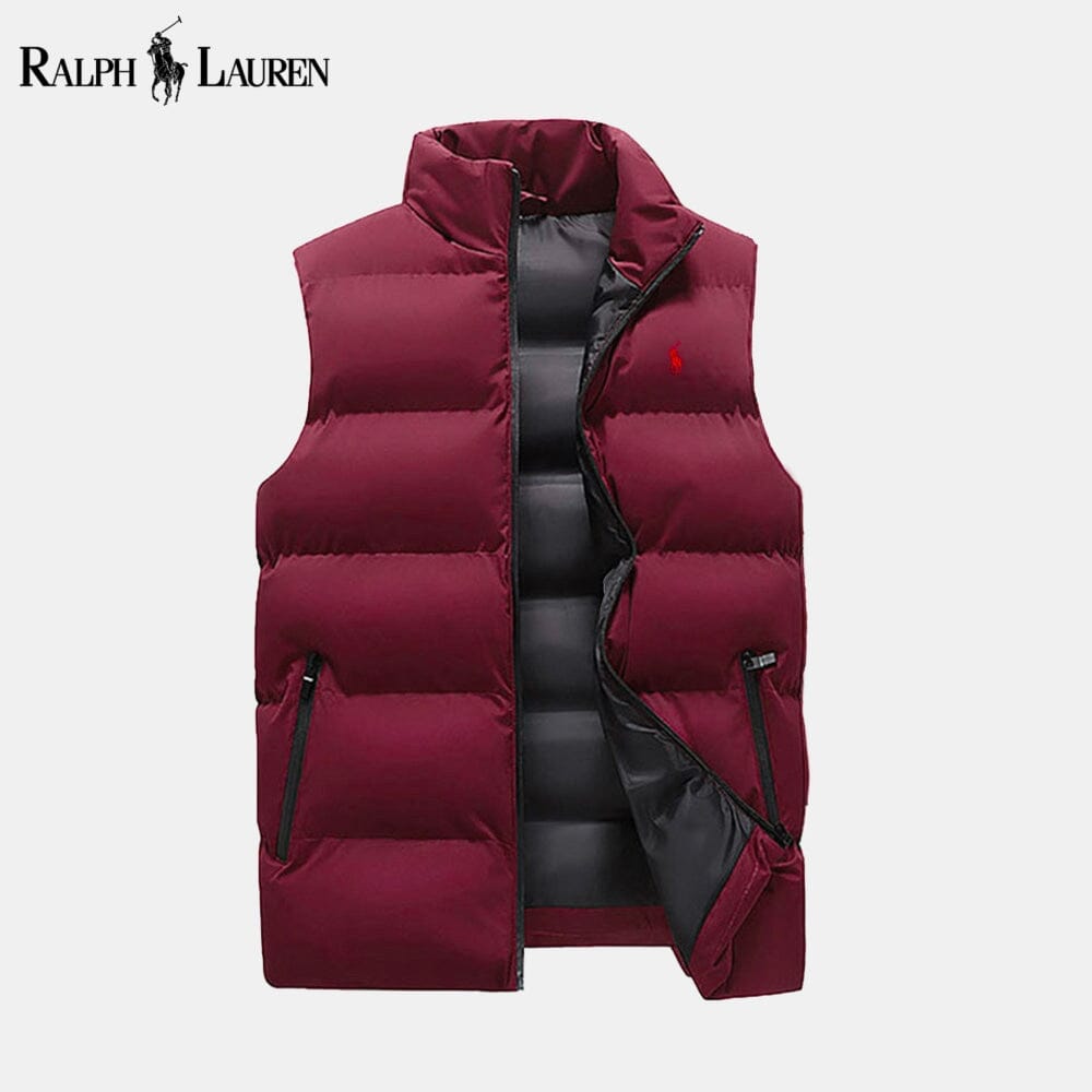 RL Insulated Down Puffer Waistcoat RL Insulated Down Puffer Jacket Slate Crown Military Red S 