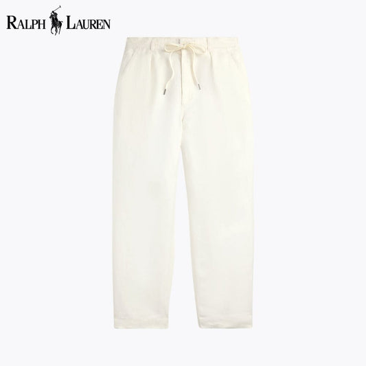 RL Lateef Relaxed Fit Pleated Linen Pant RL Lateef Relaxed Fit Pleated Linen Pant Slate Crown Cream 28 