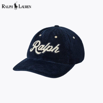 RL Logo Corduroy Ball Cap RL Logo Corduroy Ball Cap Slate Crown Hunter Navy 