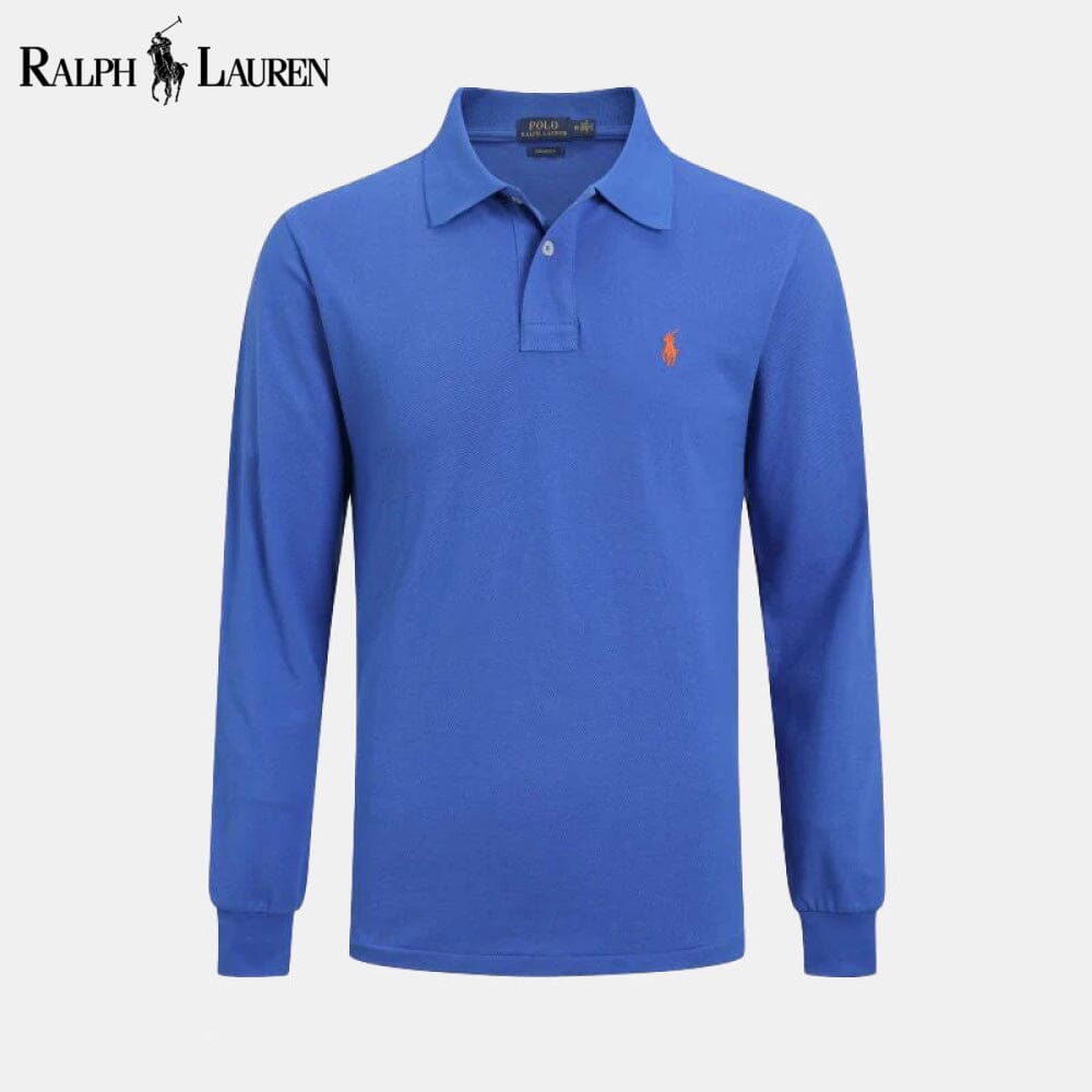 RL Long Slim Fit Dress Shirt RL Long Slim Fit Dress Shirt Slate Crown Blue S 