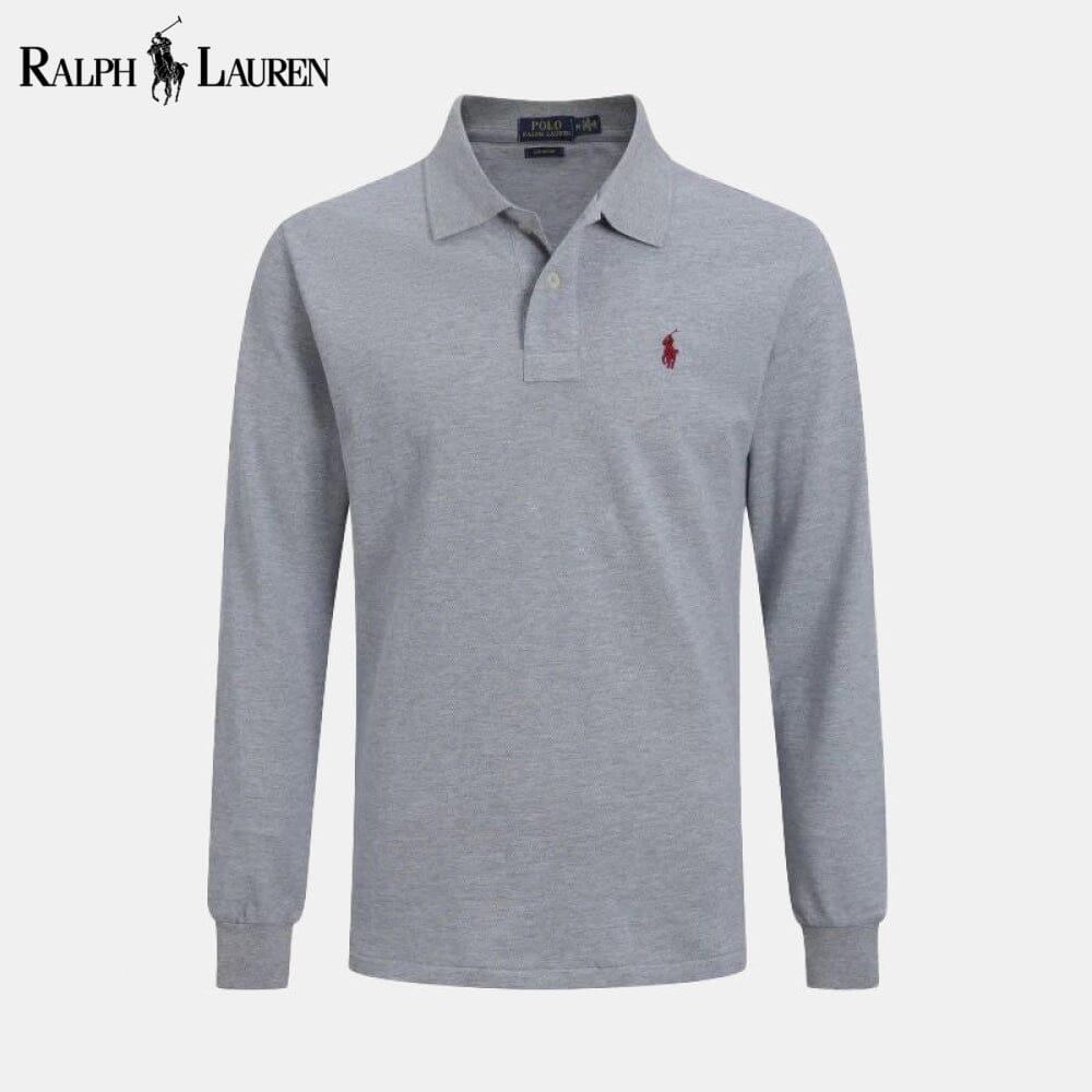 RL Long Slim Fit Dress Shirt RL Long Slim Fit Dress Shirt Slate Crown Gray S 
