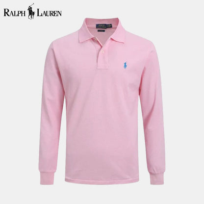 RL Long Slim Fit Dress Shirt RL Long Slim Fit Dress Shirt Slate Crown Pink S 
