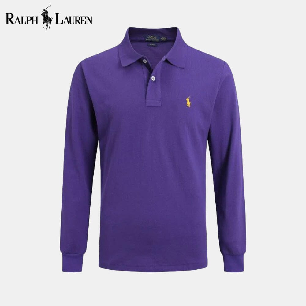 RL Long Slim Fit Dress Shirt RL Long Slim Fit Dress Shirt Slate Crown Purple S 