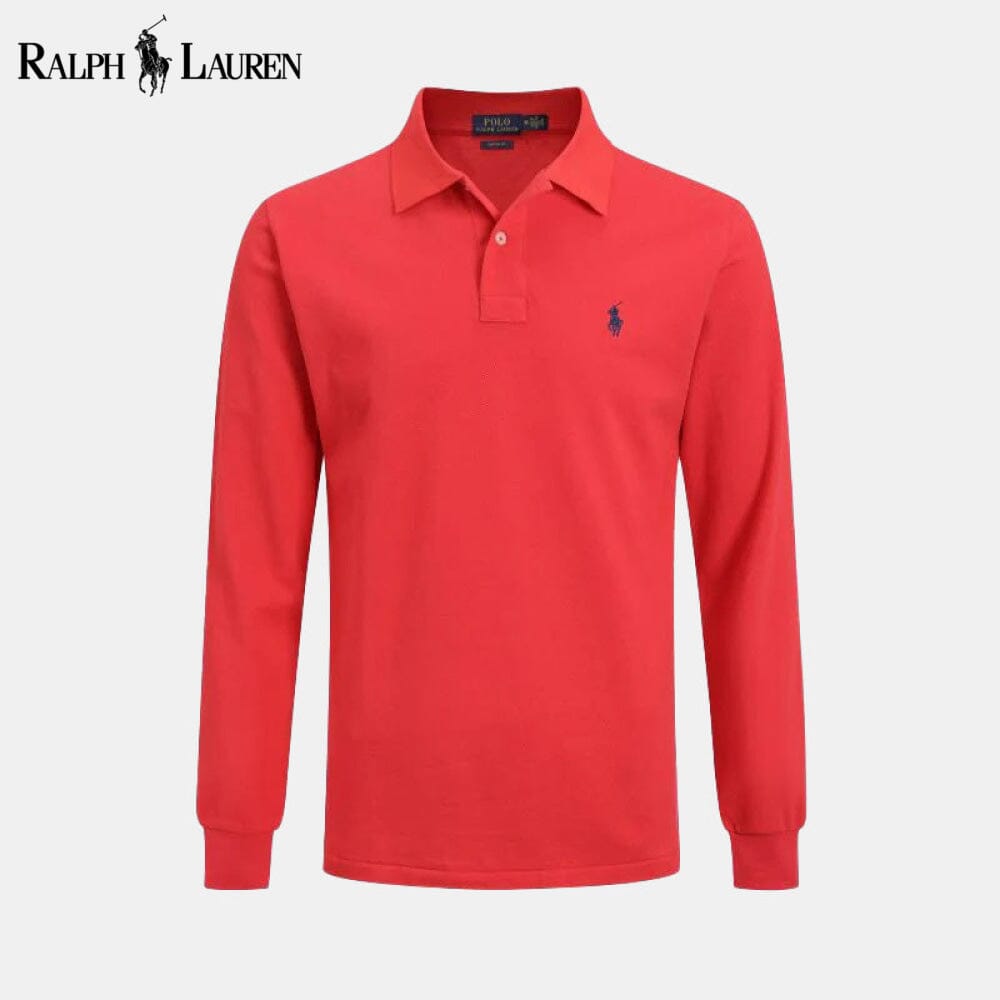 RL Long Slim Fit Dress Shirt RL Long Slim Fit Dress Shirt Slate Crown Red S 