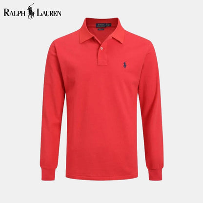 RL Long Slim Fit Dress Shirt RL Long Slim Fit Dress Shirt Slate Crown Red S 