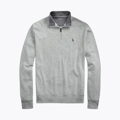 RL Luxury Jersey Quarter-Zip Pullover RL Luxury Jersey Quarter-Zip Pullover Slate Crown Light Heather S 