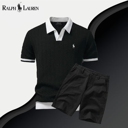 RL Old Money Polo Shirt + Shorts Set RL Old Money Polo Shirt + Shorts Set Slate Crown Black Onyx S 