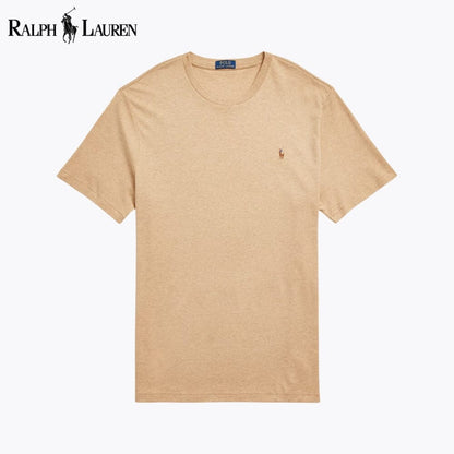 RL Soft Cotton Crewneck T-Shirt RL Soft Cotton Crewneck T-Shirt Slate Crown Camel S 