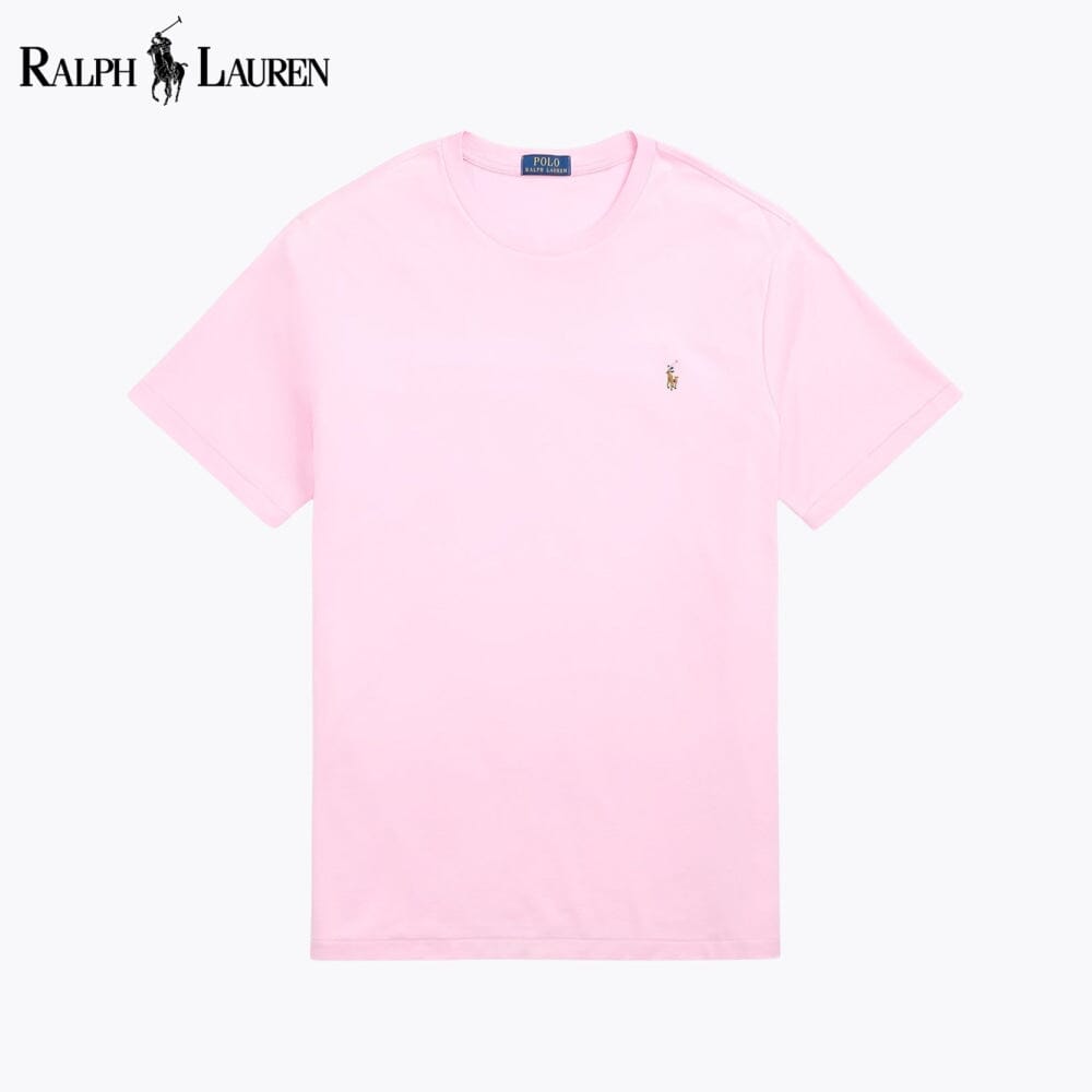 RL Soft Cotton Crewneck T-Shirt RL Soft Cotton Crewneck T-Shirt Slate Crown Pink S 