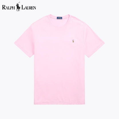 RL Soft Cotton Crewneck T-Shirt RL Soft Cotton Crewneck T-Shirt Slate Crown Pink S 
