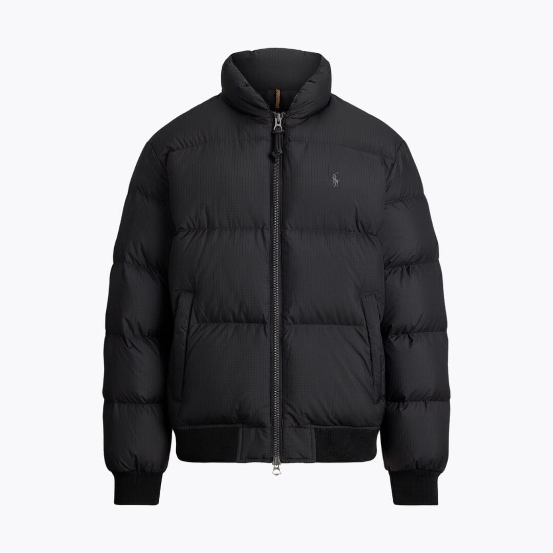 RL Textured Ripstop Down Jacket RL Textured Ripstop Down Jacket Slate Crown Polo Black S 