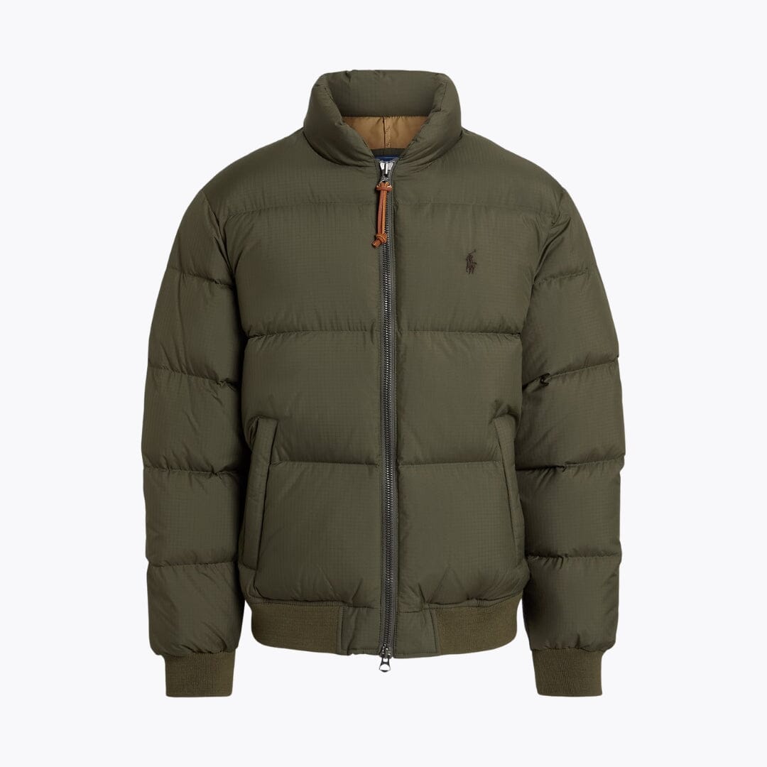 RL Textured Ripstop Down Jacket RL Textured Ripstop Down Jacket Slate Crown Ranger Green S 