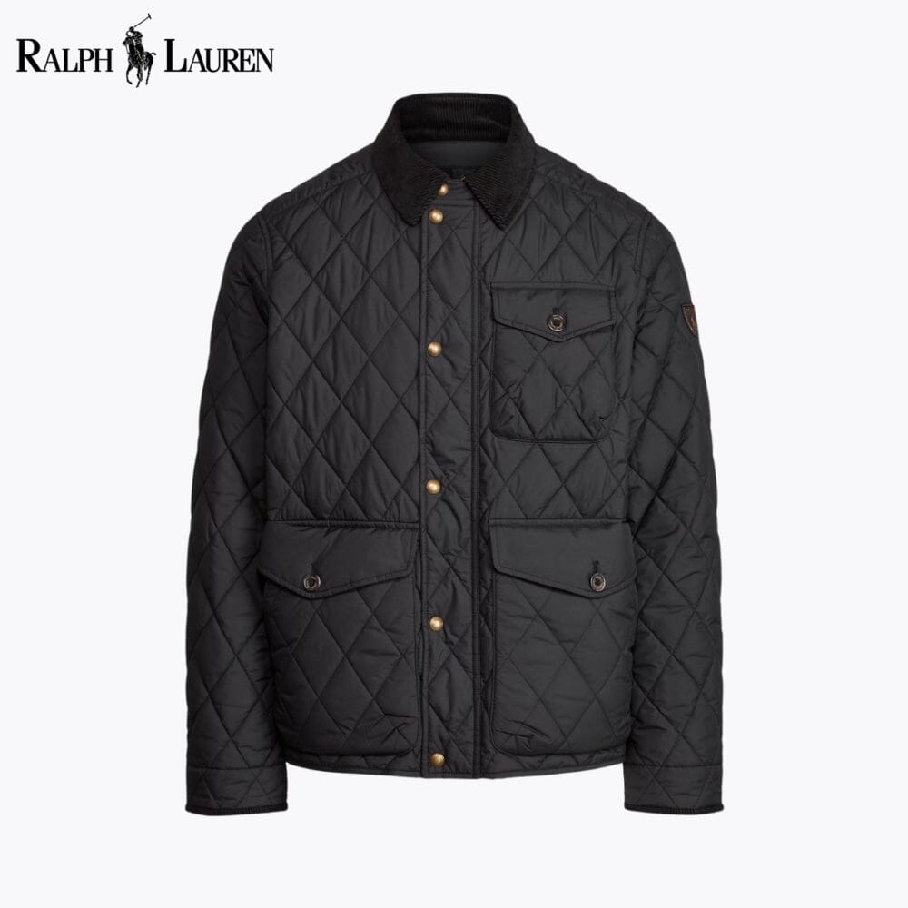 RL The Beaton Quilted Jacket RL The Beaton Quilted Jacket Slate Crown Black S 