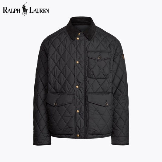 RL The Beaton Quilted Jacket RL The Beaton Quilted Jacket Slate Crown Black S 