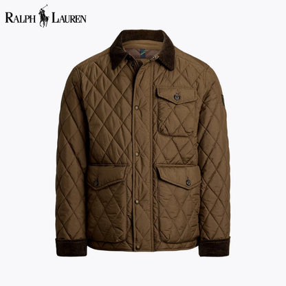 RL The Beaton Quilted Jacket RL The Beaton Quilted Jacket Slate Crown Chestnut S 