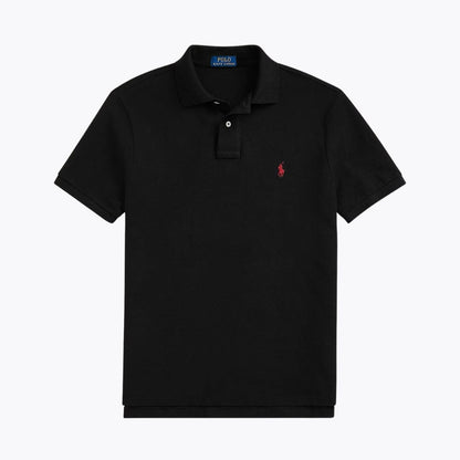 RL The Iconic Mesh Polo Shirt RL The Iconic Mesh Polo Shirt Slate Crown Black/Red S 