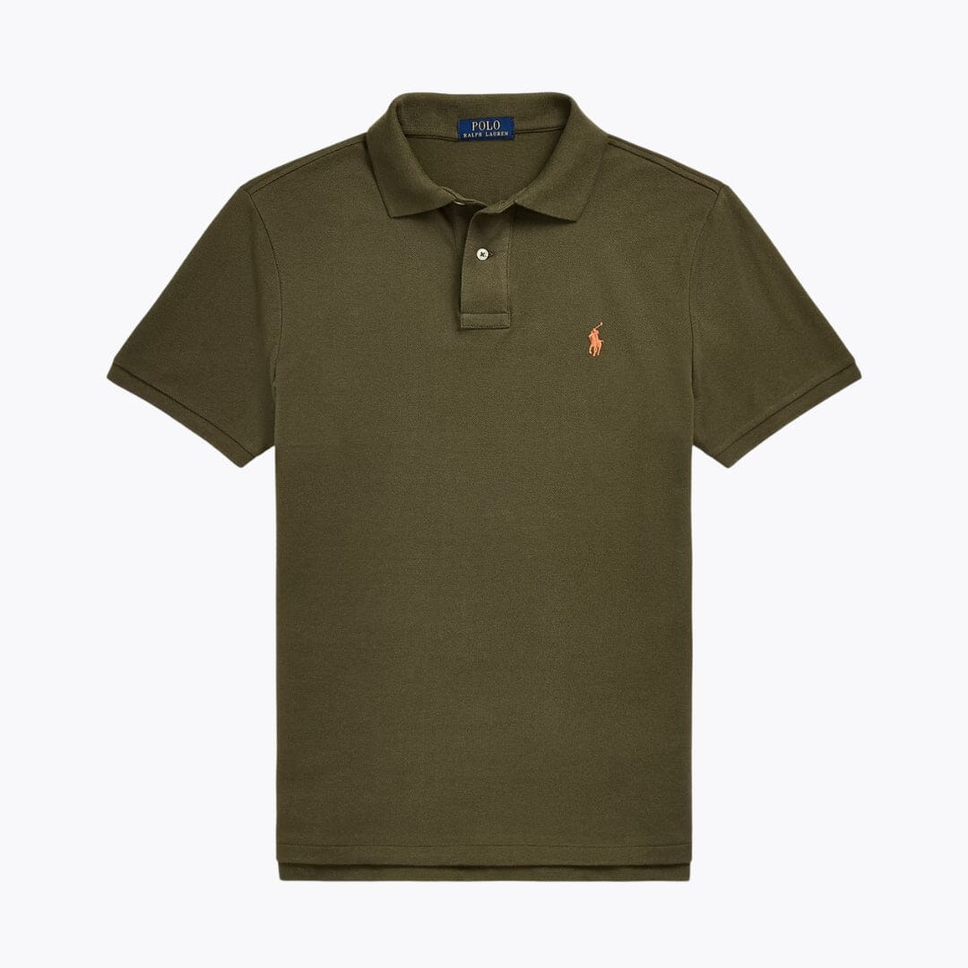 RL The Iconic Mesh Polo Shirt RL The Iconic Mesh Polo Shirt Slate Crown Canopy Olive S 