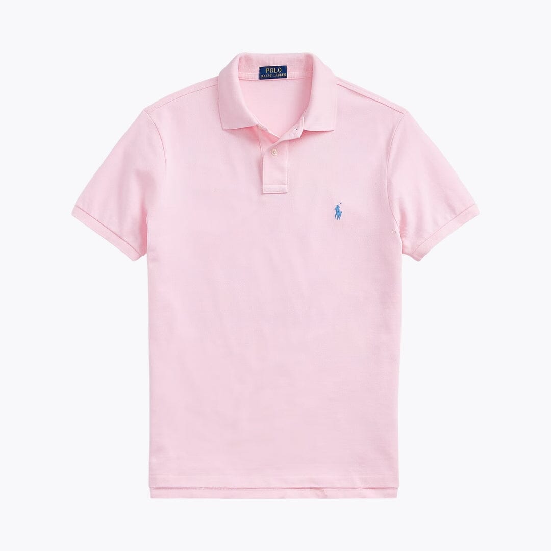 RL The Iconic Mesh Polo Shirt RL The Iconic Mesh Polo Shirt Slate Crown Pink/Blue S 