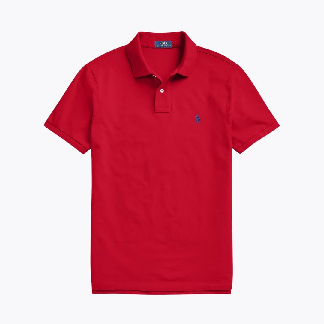 RL The Iconic Mesh Polo Shirt RL The Iconic Mesh Polo Shirt Slate Crown Red S 