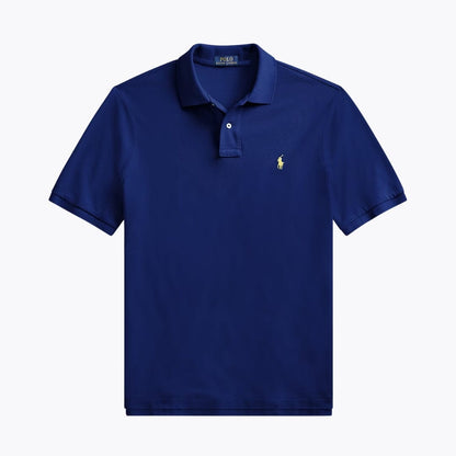 RL The Iconic Mesh Polo Shirt RL The Iconic Mesh Polo Shirt Slate Crown Royal/Yellow S 