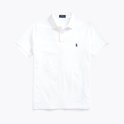 RL The Iconic Mesh Polo Shirt RL The Iconic Mesh Polo Shirt Slate Crown White/Navy S 