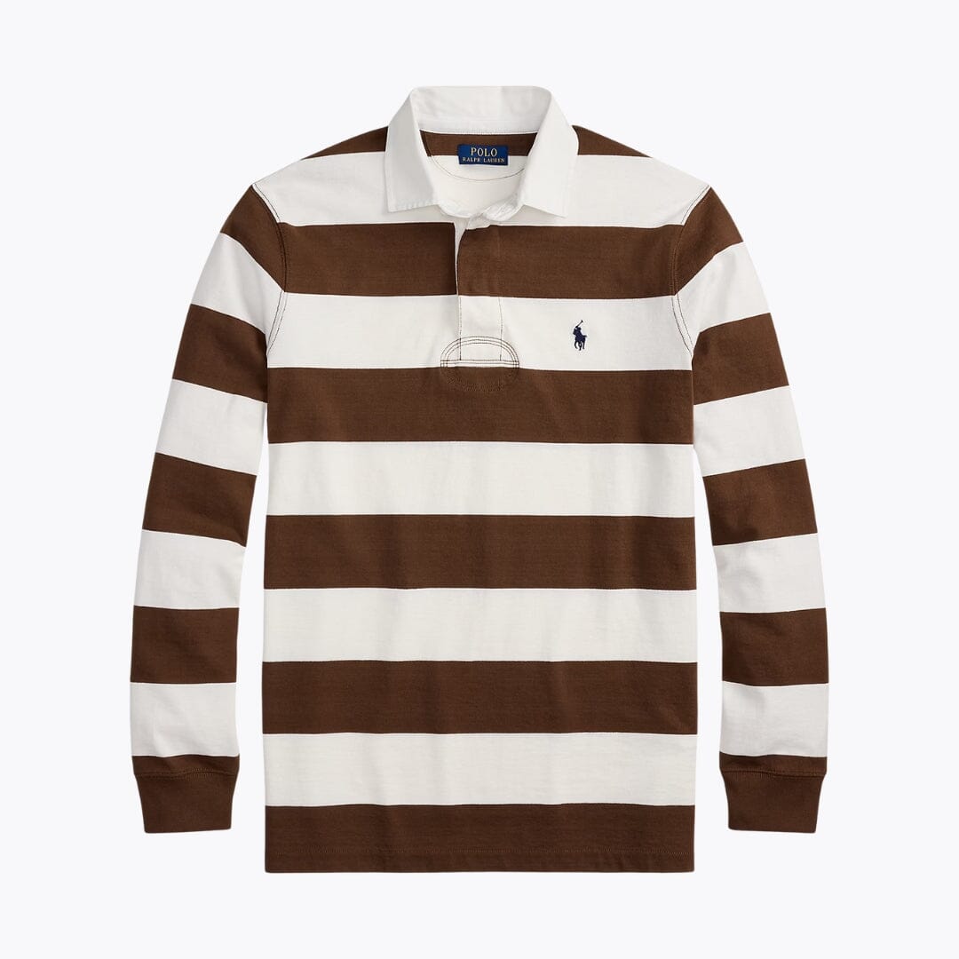 RL The Iconic Rugby Shirt RL The Iconic Rugby Shirt Slate Crown Pale Russet/Cream S 