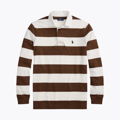 RL The Iconic Rugby Shirt RL The Iconic Rugby Shirt Slate Crown Pale Russet/Cream S 