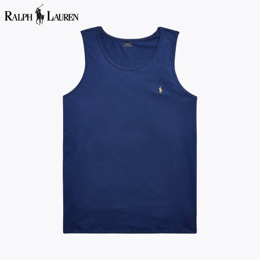 RL Washed Jersey Tank RL Washed Jersey Tank Slate Crown Blue Navy S 