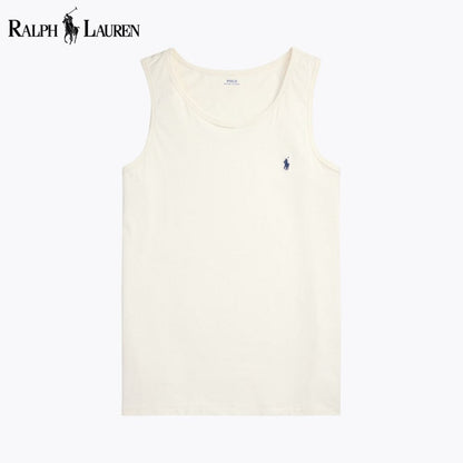 RL Washed Jersey Tank RL Washed Jersey Tank Slate Crown Cream S 