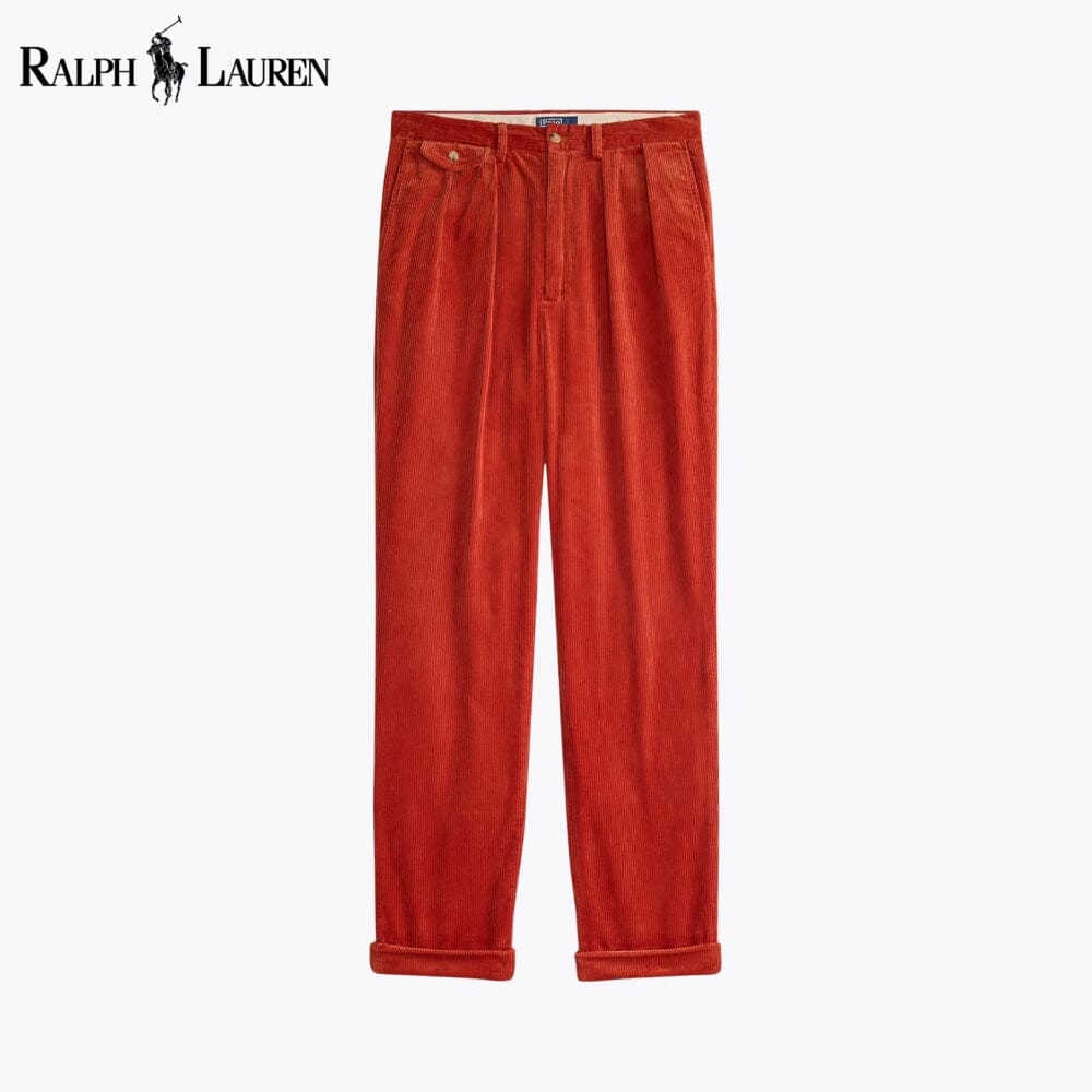 RL Whitman Relaxed Fit Corduroy Pant RL Whitman Relaxed Fit Corduroy Pant Slate Crown Orange 28 
