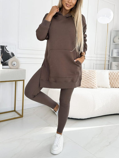 Ruby™ | Hoodie Set Women Sets Belleza & Glamour Coffee S 