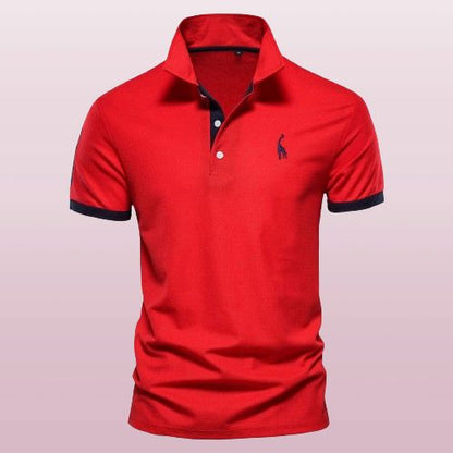 Ryan™ | Sporty Polo Shirt Shirt Belleza & Glamour Red & Black XS 