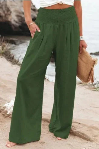 Sophia™ | Stylish Women's Cotton Pants - Comfortable with Every Step PANTS Belleza & Glamour Green S 