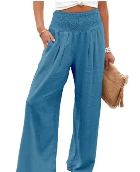 Sophia™ | Stylish Women's Cotton Pants - Comfortable with Every Step PANTS Belleza & Glamour Light Blue S 